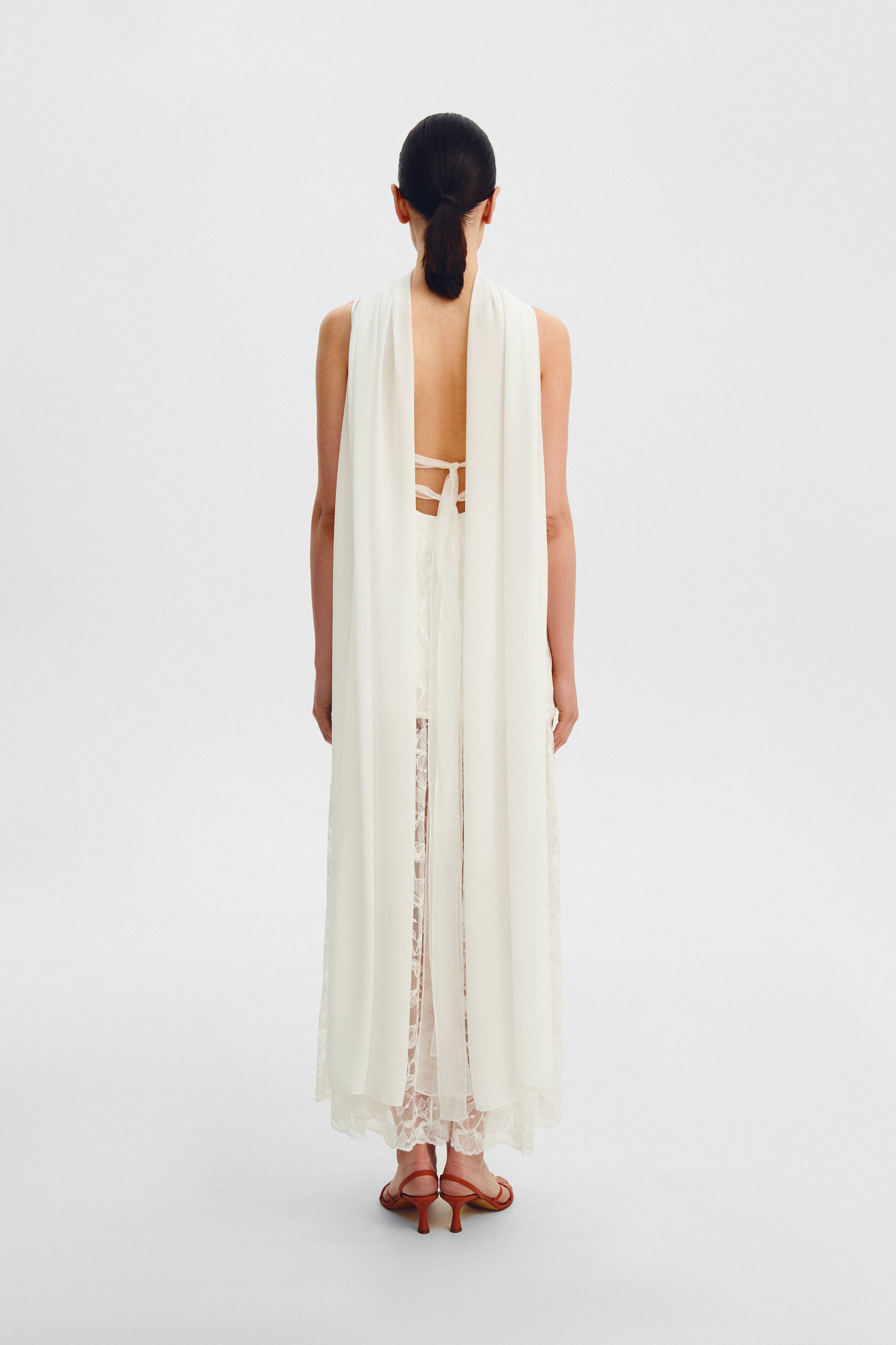 white lace dress without sleeves Lace dress – TOTAL WHITE