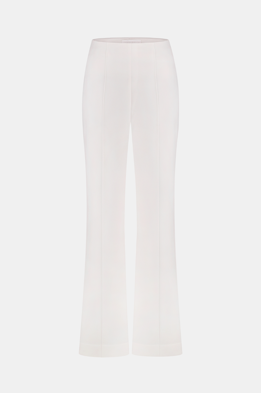 Flared trousers with arrows