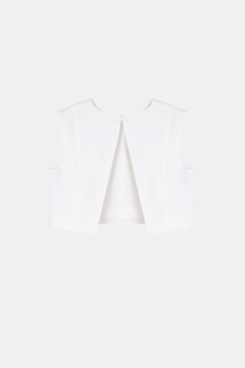 Linen crop top