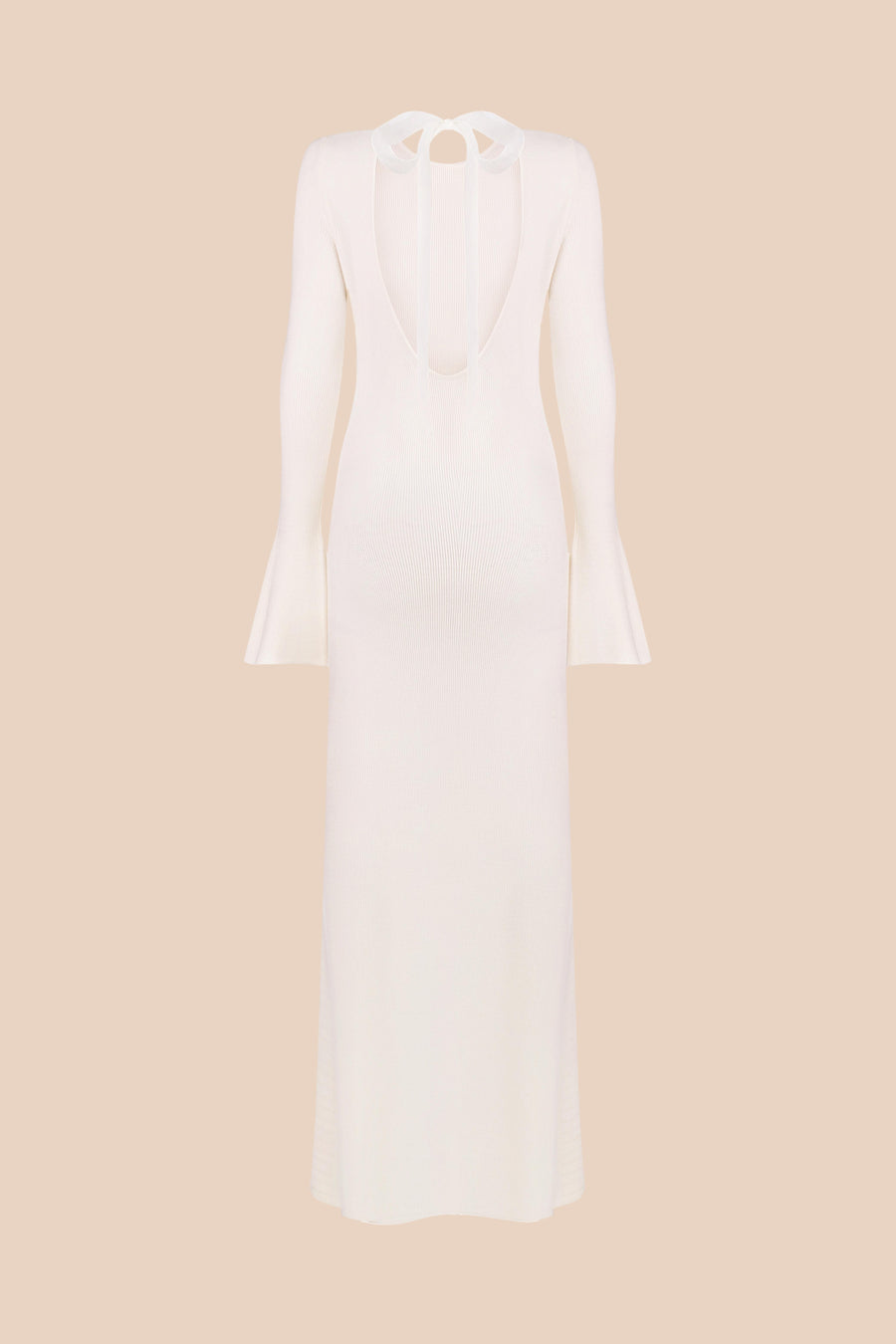 Knitted midi dress TOTAL WHITE Knitted midi dress TOTAL WHITE