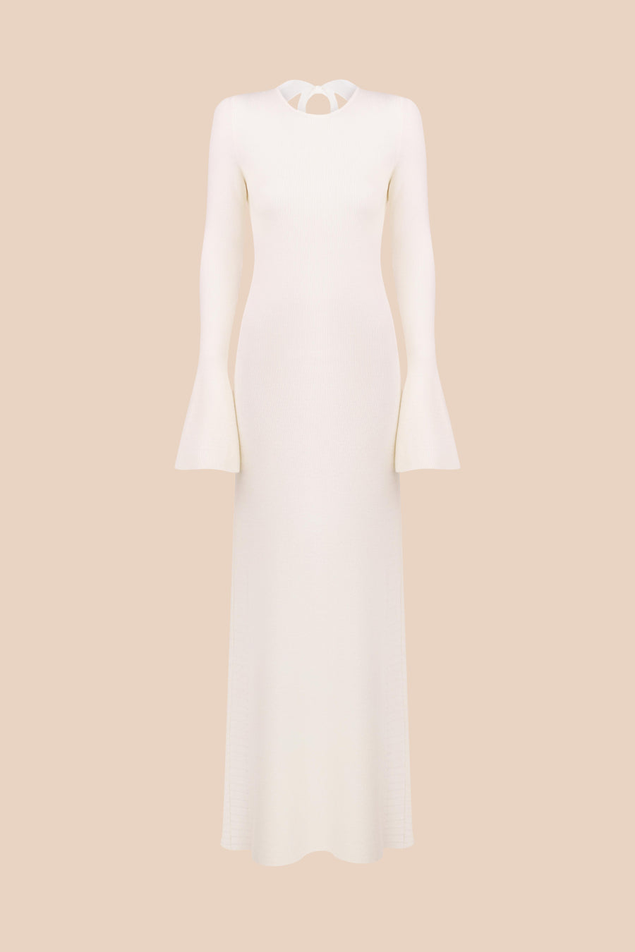 Knitted midi dress TOTAL WHITE Knitted midi dress TOTAL WHITE