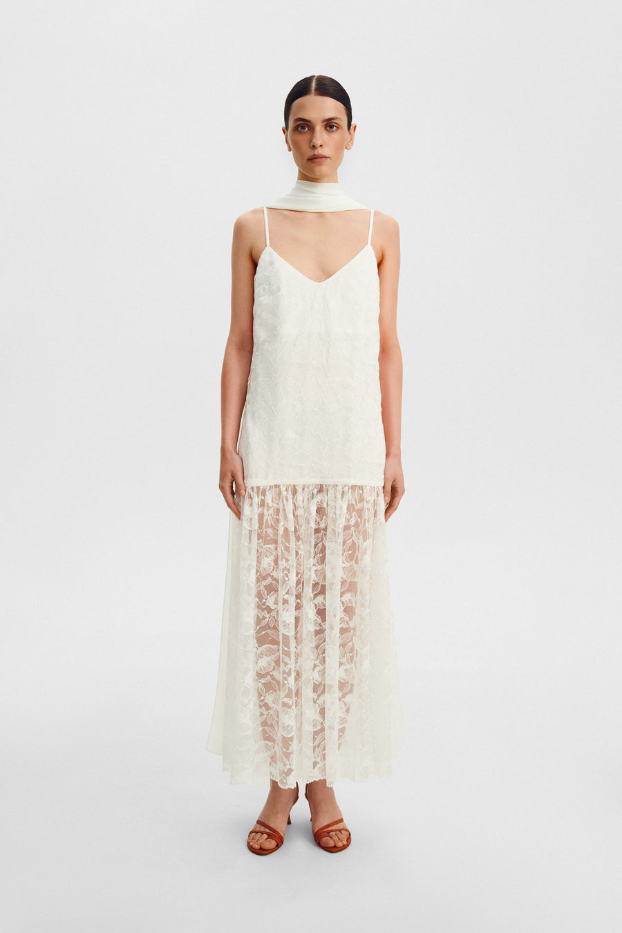 Lace dress TOTAL WHITE Lace dress TOTAL WHITE