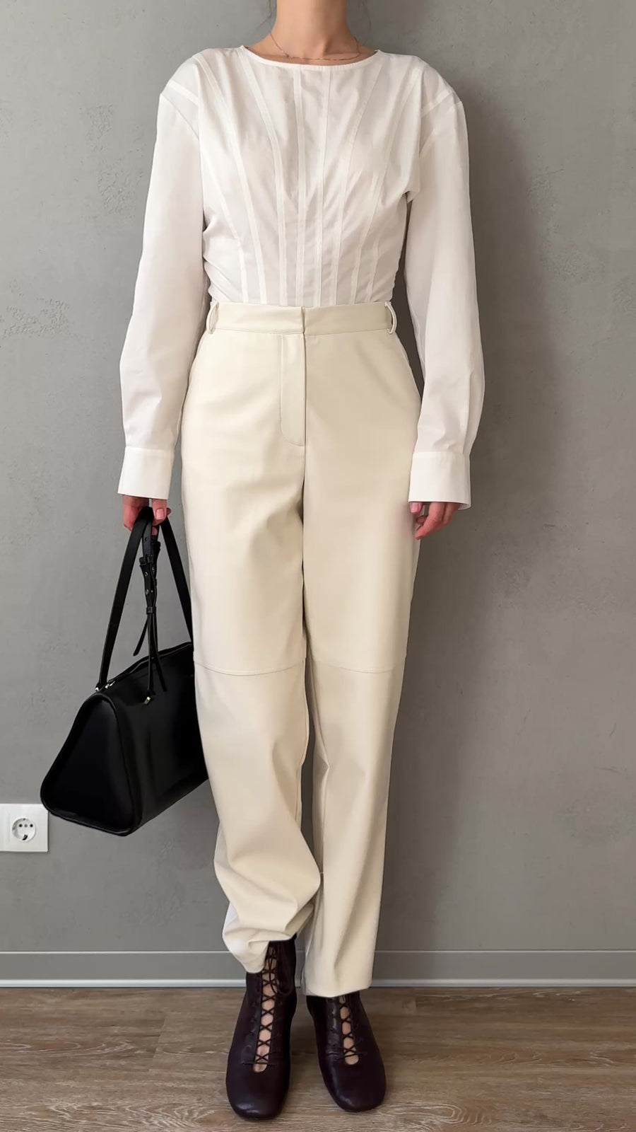 Eco-leather pants
