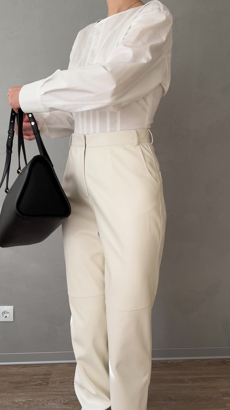 Eco-leather pants