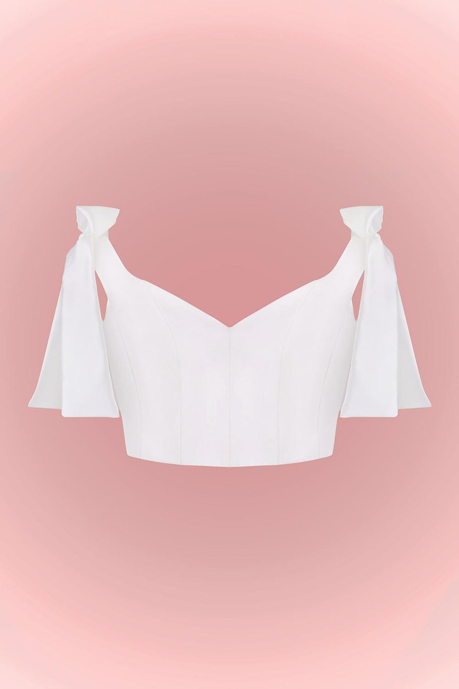 Satin top with bows